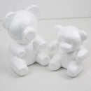 Bear-Shaped Modeling White 3D Polystyrene Foam Bear Mini PE Foam Rose Flower for DIY Crafts Gifts Valentine's Day Party Supplies