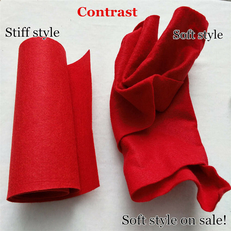 7 Rolls 20*90cm Soft Felt Fabric Non-woven Felt Fabric Sheet  DIY Sewing Dolls Crafts Material 1.4mm Thick