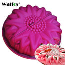 WALFOS 3D Handmade Round Shape Silicone Cake Mold 3Cupcake Jelly Pudding Cookie Mini Muffin Soap Mold DIY Baking Tools