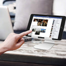 Tablet Stand Adjustable,Aluminum Desktop Stand Holder Dock Compatible 4-13 inch Tablet for iPad 9.7,10.5,12.9,Kindle,Nexus