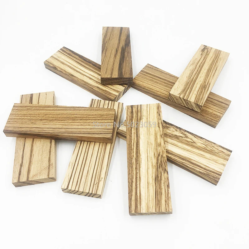 1piece DIY Knife Handle Material Zebra Wood (Microberlinia Brazzavillensis) Spoon Making Materials Home Handicraft Materials