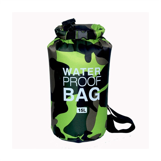 Waterproof Swimming Bag Dry Sack Camouflage Colors Fishing Boating Kayaking Storage Drifting Rafting Bag 2L 5L 10L 15L 20L 30L