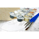 CHENISTORY Rahmen Violett DIY Malen nach Zahlen Kit Moderne Wandkunst Malen nach Zahlen Acryl-Leinwand nach Zahlen für Heimdekorationen
