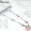 11.11 Sales 925 Sterling Silver Sparkling Moon and Star Exquisite Pendant Necklaces for Women 925 Silver Jewelry Gift SCN272