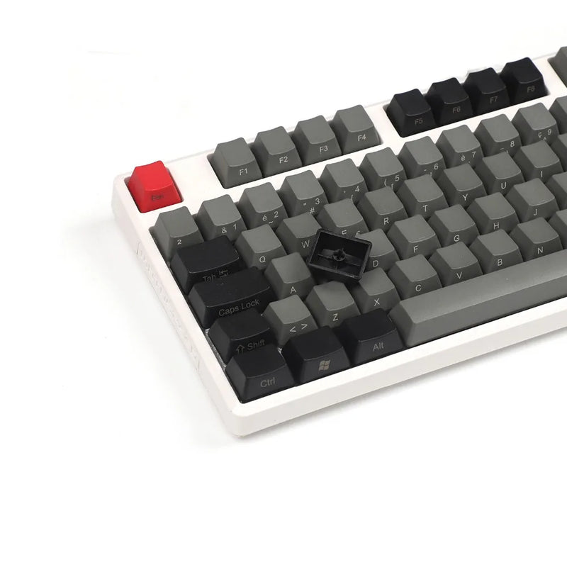 105 Key AZERTY French ISO Keycap Side Print YMDK Thick PBT OEM Profile Suitable For MX Switches Mechanical Keyboard