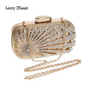 Diamond Rhinestone Clutch Purse Evening Bags Luxury Beaded Women Wedding Clutch Purse and Handbags Gold Silver Clutch Bag ZD829