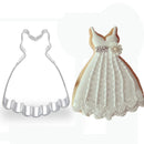 1pcs Wedding Dress Crown Shoe Pumpkin Car Metal Cookie Cutter Shapes Sandwich Bread Mold Fondant Cake Decorating Tools