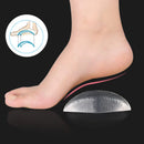 1pair Arches Orthotic Arch Support Foot Insole Brace Flat Feet Insoles Relieve Pain Shoes Orthotic Foot Care Pad Silica Gel