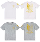 Attack On Titan t shirt mens streetwear t-shirt anime cosplay clothes boys summer tshirt summer Tops Tees