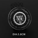 Black Handmade 3D Bee Wolf Embroidered Patches An Crown Number Metal Leather Sew on Applique for Jacket Jean Backpack Badges