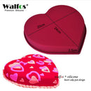 WALFOS 3D Handmade Round Shape Silicone Cake Mold 3Cupcake Jelly Pudding Cookie Mini Muffin Soap Mold DIY Baking Tools