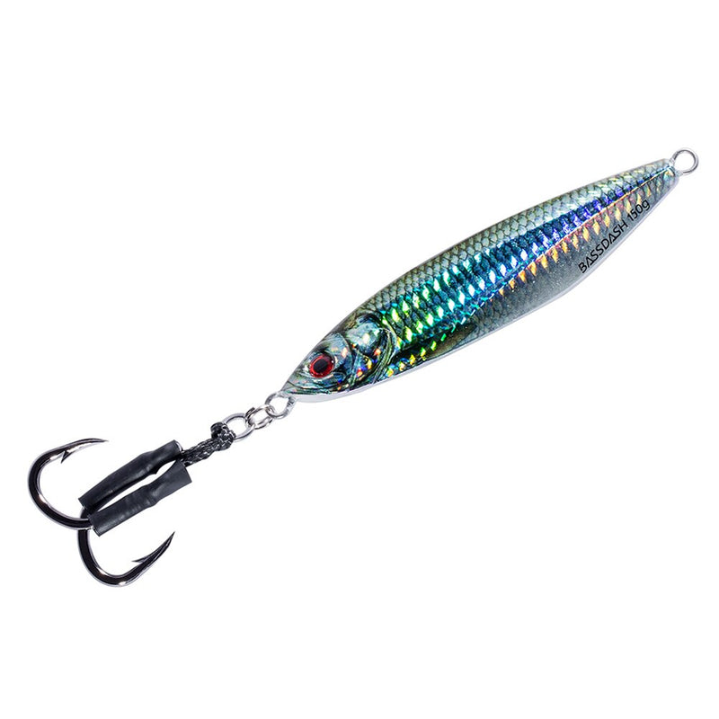 Bassdash Vertical Jigs Slow Jigging Lures Long Casting Jerkbaits 100/150/200 Grams, for Saltwater Freshwater Fishing 1 pcs