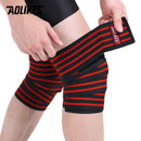 AOLIKES 1 Paar Kniebandagen Fitness Gewichtheben Sport Kniebandagen Knie Wickel für Kniebeugen Trainingsgeräte Zubehör für Fitnessstudio