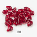 60/70PCS 8/10mm Crystal Tear Drop Shape Beads for Jewelry Making Waterdrop AB Glass Beads Loose Jewellery Beads DIY Bracelets