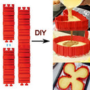 4 Stück/Set Zauber-Kuchenform, Multi-Style DIY Puzzle Silikonform, Brotkuchenform, Kuchenform, Silikonbackform, Backwerkzeug