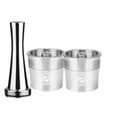 ICafilas STAINLESS STEEL Metal  Compatible for illy coffee Machine Maker Refillable Reusable Capsule fit for illy Espresso Cafe