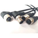 M12  Connector boule side plug 5m Cable plug Male to Female 4P 5P 8Pin PVC line A Type angle & straight