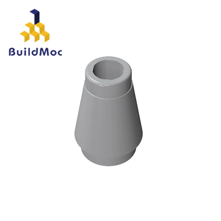 BuildMOC 59900 Cone 1x1 Top Groove brick high-tech Changeover Catch For Building Blocks Parts DIY Educ