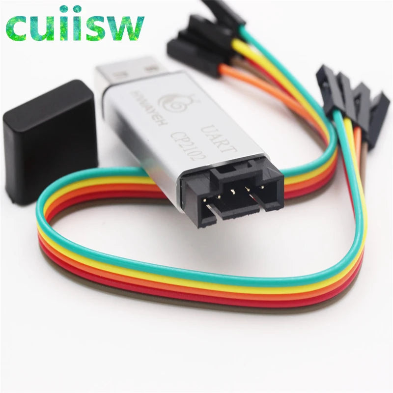 Aluminum shell CP2102 USB 2.0 to TTL UART Module 5Pin Serial Converter STC Replace FT232 Module support 5v/3.3v