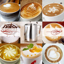 Milchaufschäumkännchen aus Edelstahl Espressokännchen Barista Craft Kaffeelatte Milchaufschäumkännchen Kanne 350 600 1000ml