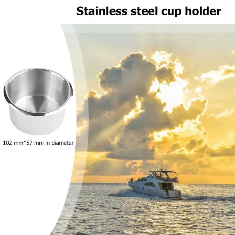 Stainless Steel Cup Drinking Holder Portable Durable Cup Organizer for Marine Boat Car Truck Camper Storage Car Accessories