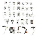 1-52pcs Domestic Sewing Machine Accessories Braiding Stitch Darning Presser Foot Feet Kit Sewing Box For Brother Singer Janom