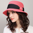 New Arrival Sun Beach Hat Female Summer Sun Cap Foldable Travel Straw Hat Students Travel Folding Hat Girls Travel Hat B-7842
