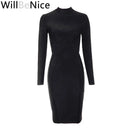 The Allure | Long-Sleeve Bandage Bodycon Dress