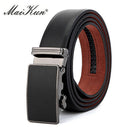 Maikun Luxus-Ledergürtel für Herren Original Design Straußenmaserung Automatische Schnalle Gürtel Ceinture Homme Cinto Masculino