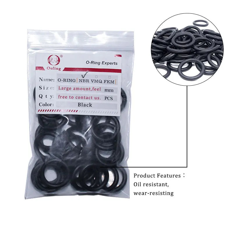 10PCS/lot Rubber Ring NBR Sealing O-Ring CS5mm OD55/60/65/70/75/80/85/90/95/100mm Nitrile O Ring Seal Oring Gasket Rings-.-