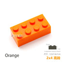 10pcs/lot DIY Blocks Building Bricks Thick 2X4 Educational Assemblage Construction Toys for Children Size Compatible With Brand