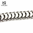 Kalen New High Polished Shiny Bracelets Stainless Steel Bike Link Chain Bike Chain Bracelets Fashion Male Accessories 2018