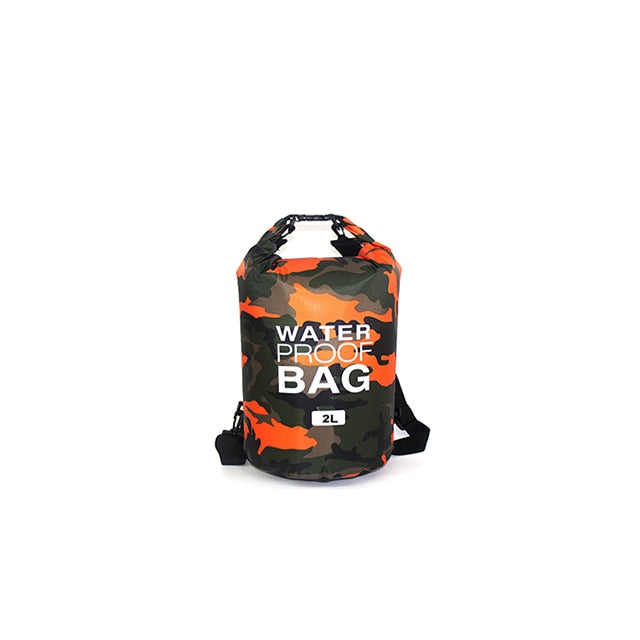 Waterproof Swimming Bag Dry Sack Camouflage Colors Fishing Boating Kayaking Storage Drifting Rafting Bag 2L 5L 10L 15L 20L 30L