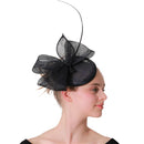 Women Navy Occasion Fascinators Hats For Kentucky Derby Party Bridal Millinery Church Hats Wedding Hair Accessories