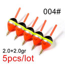 FISH KING 5pcs Barguzinsky Fir Float 2.0+2.0gr/3.0+2.0gr/4.0+2.0gr/5.0+2.0gr Copper Fishing Float Vertical Buoy Fishing Tackle