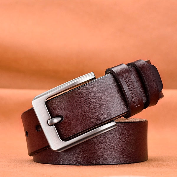 [DWTS]belt male leather belt men male genuine leather strap luxury pin buckle belts for men belt Cummerbunds ceinture homme