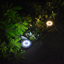 Solar Powered Ground Lights 8 leds Buried Security Lighting Outdoor Garden Waterproof Lamp For Yard Deck Floor Decoration