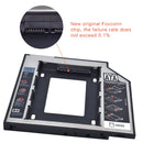 TISHRIC Kunststoff-Aluminium Universal 9.5/12.7mm SATA 3.0 2. Festplatten-Caddy 2.5" SSD CD DVD zu HDD Gehäuse CD-ROM ODD Optibay