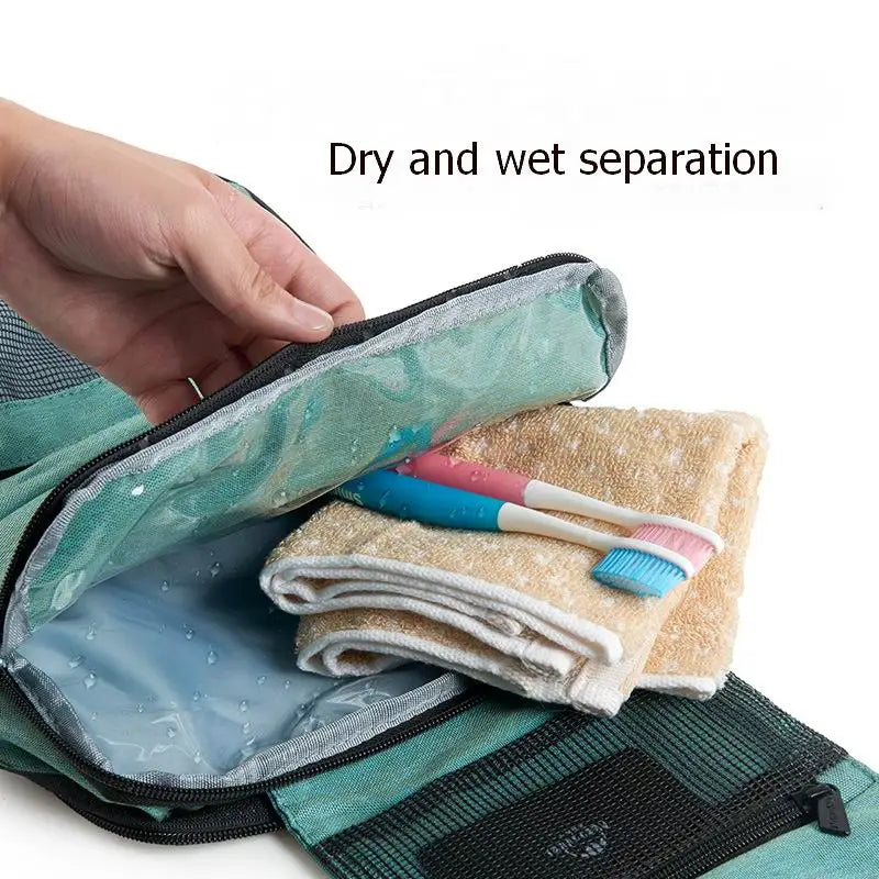 Naturehike Toiletry Bag Sorting Cosmetic Combo Dry Wet Waterproof Washing Bag Toiletry Kit Travel Organizer Camping Make Up S M