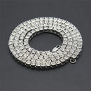 5mm Men's Hip Hop Bling Bling Iced Out Tennis Chains 1 Row Necklaces Bracelet Crystal Luxury Gold Silver Color Men Chain Jewelry