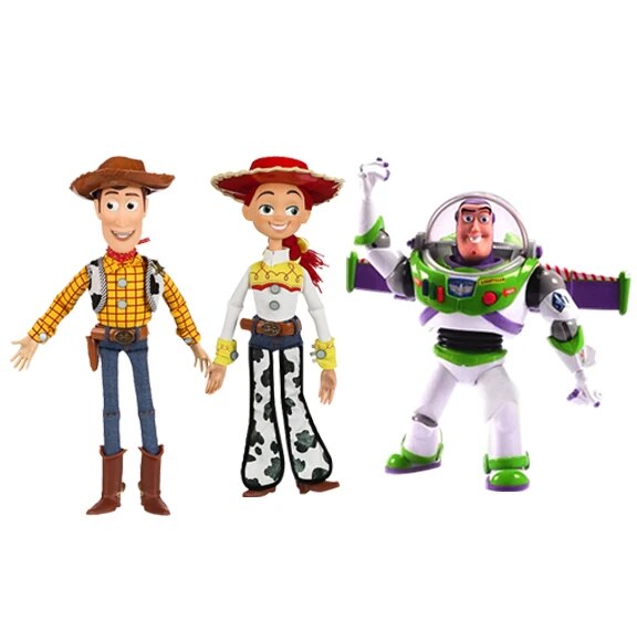 15inch Toy Story Talking Woody Jessie Buzz Lightyear cartoon Action Figure Collectible Model Toy Doll for kids christmas gift