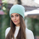 [Rancyword] Damen Wintermützen Beanies Strickmützen Kaninchenfellmütze Weiblich Echthaar Skullies Mützen Gorros Unifarbe RC1222-2