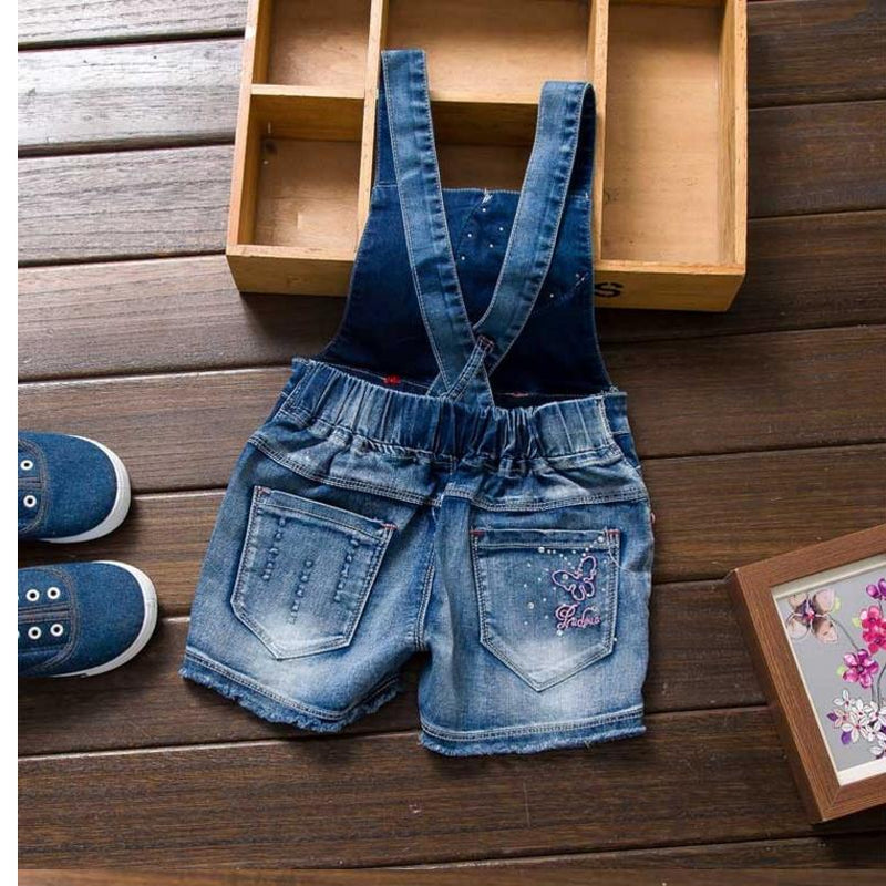 Jardineira Infantil Menino New Girls Jeans Overalls Summer Children&