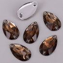 100pcs/Lot, 7*12mm, 10*14mm, 10*18mm, 17*28mm Colors Flat Back Resin Teardrop Sew On Stones
