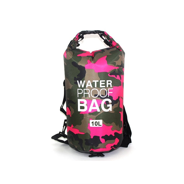 Waterproof Swimming Bag Dry Sack Camouflage Colors Fishing Boating Kayaking Storage Drifting Rafting Bag 2L 5L 10L 15L 20L 30L