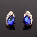 High-grade Rhinestone Crystal Tear Drop Shape Clip on Earrings Non Piercing for Women Wedding Luxury No Hole Earrings New