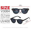 VIVIBEE Herrenmode 2024 Ovale Kleine Sonnenbrillen Klare Klassische UV400 Sonnenbrillen Trends für 2024 Transparente Brillen für Damen