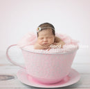 Neugeborenen-Fotografie Requisiten Eisenkorb Teetasse Foto Zubehör Baby Kleinkind Studio Shooting Foto Requisiten Dusche Geschenk