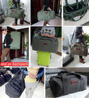 ANAWISHARE Men Travel Bags Large Capacity Women Luggage Travel Duffle Bags Canvas Big Travel Handbag Folding Trip Bag Waterproof