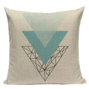 2021 Nordic Pop Geometry Cushion Cover Home Decorative Pillows Animals Car Sofa Throw Pillows Linen Print Custom Pillowcase